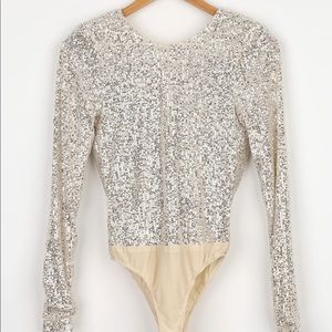NWT Sequin bodysuit